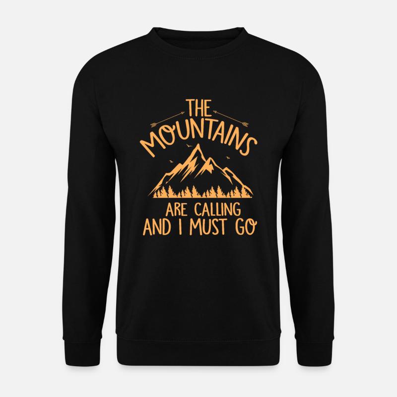 the mountains are calling - Unisex Sweatshirt - black