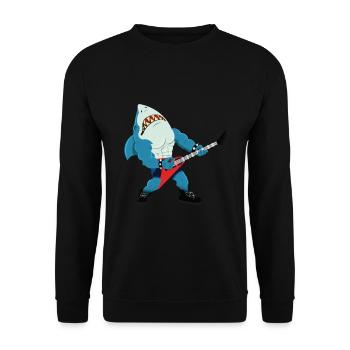 Rock 'n' Roll - Metal - Hard rock - Hai Guitar - Unisex Sweatshirt - black - Front - Alina (178cm) & Michal (187cm)