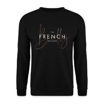 Le bouledogue français - Sweat-shirt Unisexe - noir - Devant - Alina (178cm) & Michal (187cm)