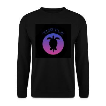 Schildkröte Turtle - Unisex Sweatshirt - black - Front - Alina (178cm) & Michal (187cm)