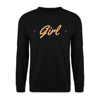 B-Day Girl Joyeux anniversaire Party Girl - Sweat-shirt Unisexe - noir - Devant - Alina (178cm) & Michal (187cm)