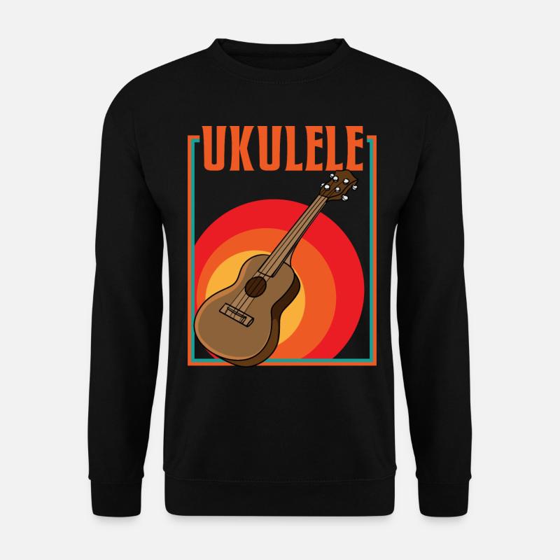 Retro ukulele - Unisex Sweatshirt - black
