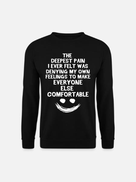 Depression Deppressiv Psyche Therapie Bipolar - Unisex Pullover - Schwarz
