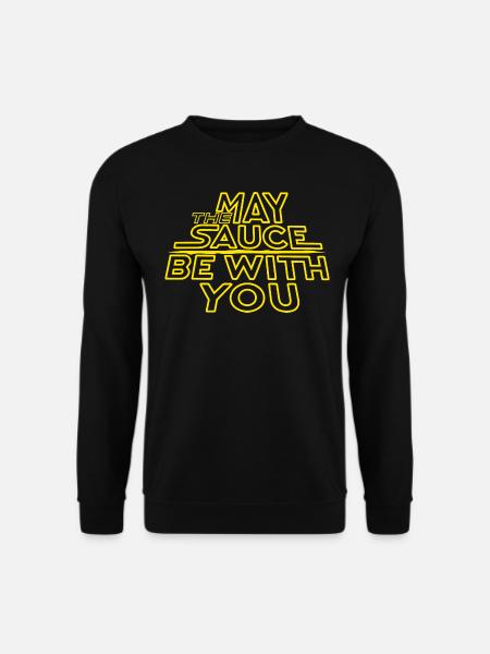 Möge die Soße mit dir sein - Unisex Pullover - Schwarz