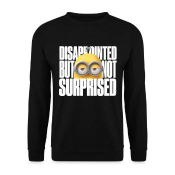 Minions Kevin Disappointed But Not Surprised - Unisex Sweatshirt - black - Front - Alina (178cm) & Michal (187cm)