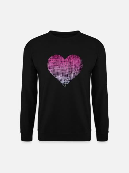 pink heart pinkes Herz - Unisex Pullover - Schwarz