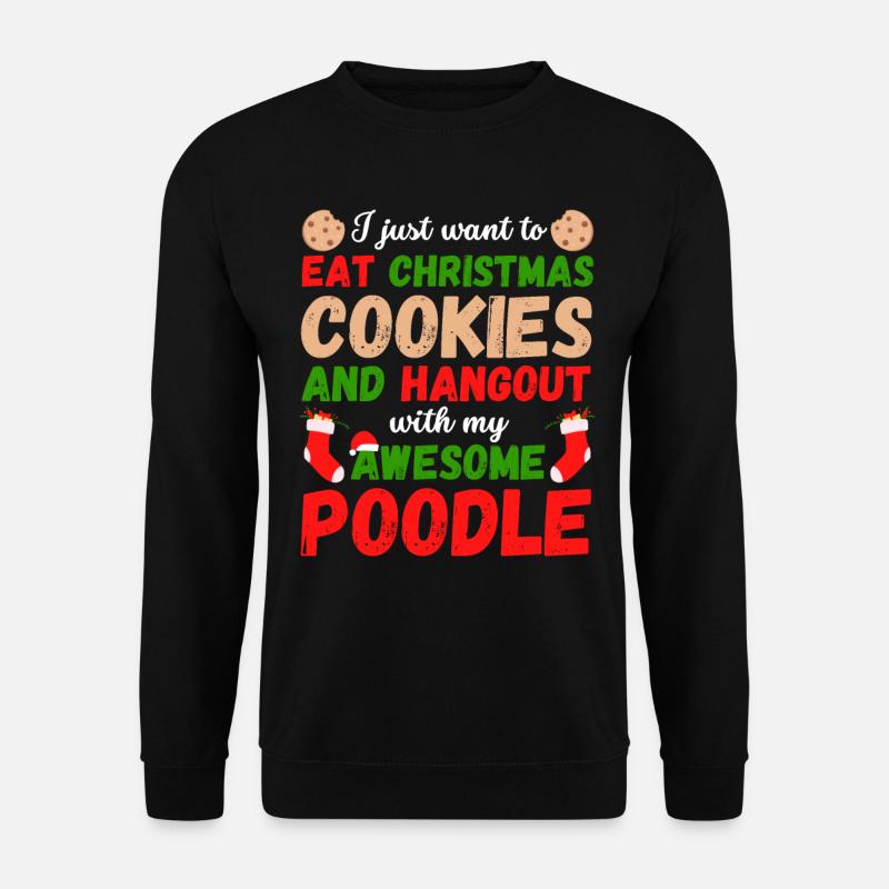 Biscuits caniches de Noël - Sweat-shirt Unisexe - noir