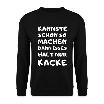 witzige Sprüche Männer Frauen Geburtstagsgeschenk - Unisex Pullover - Schwarz - Vorne - Alina (178cm) & Michal (187cm)