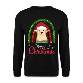 Noël mignon Labrador Retriever Kawaii - Sweat-shirt Unisexe - noir - Devant - Alina (178cm) & Michal (187cm)