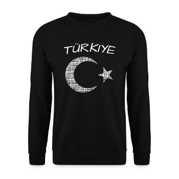 Türkiye - Unisex Pullover - Schwarz - Vorne - Alina (178cm) & Michal (187cm)