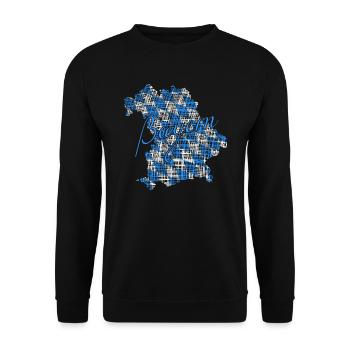 Bayern Geschenk bavaria - Unisex Pullover - Schwarz - Vorne - Alina (178cm) & Michal (187cm)