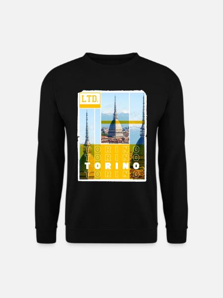 Turin Turin Turin Italie Ville Skyline Vacances Amour - Sweat-shirt Unisexe - noir