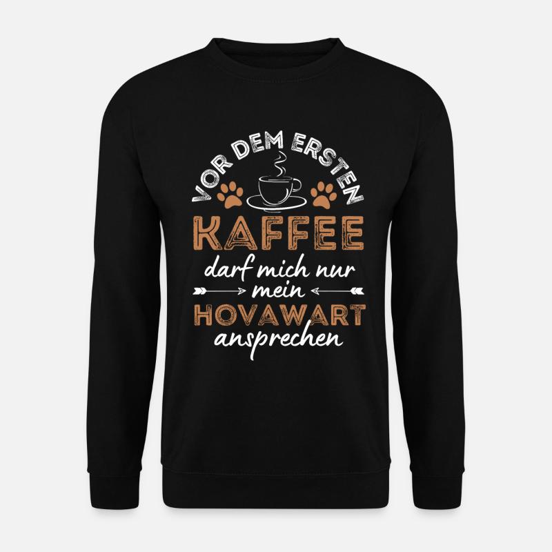 Hovawart Kaffee Hund Cafe - Unisex Pullover - Schwarz