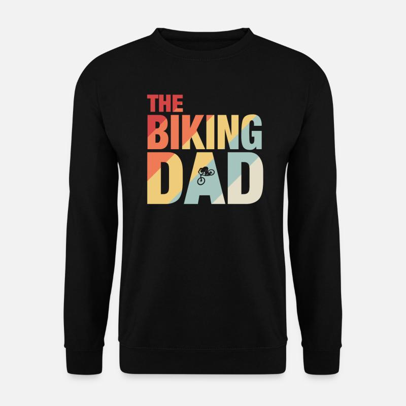 The Biking Dad - Unisex Pullover - Schwarz