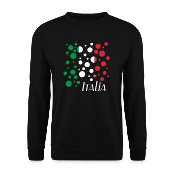 Italia Bubbles - Unisex Pullover - Schwarz - Vorne - Alina (178cm) & Michal (187cm)