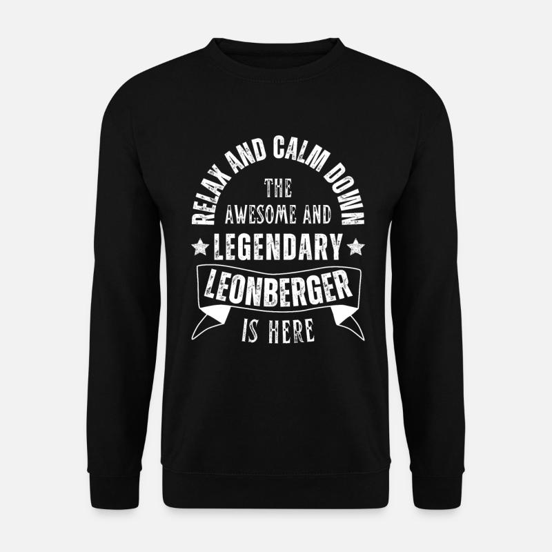 Legendary Leonberger dog retro - Unisex Sweatshirt - black