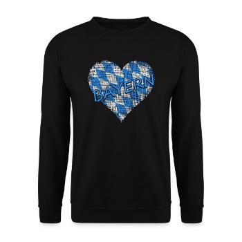Bayern Bavaria - Unisex Pullover - Schwarz - Vorne - Alina (178cm) & Michal (187cm)