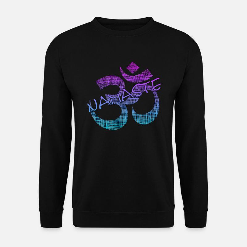 Namaste - Unisex Pullover - Schwarz