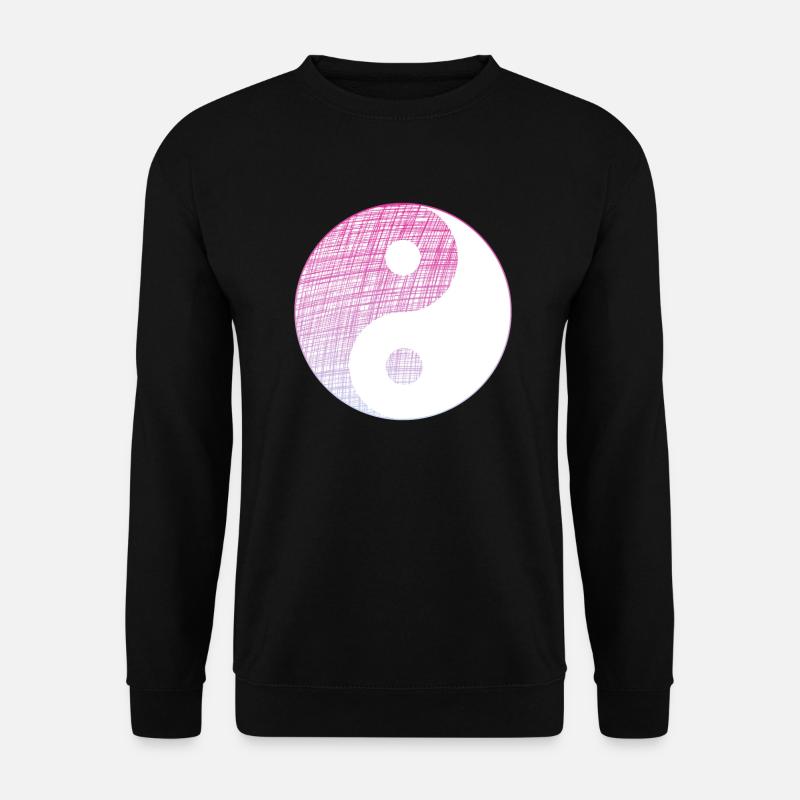 yin yang - Unisex Pullover - Schwarz