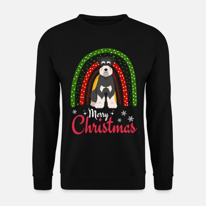 Schnauzer Weihnachten - Unisex Pullover - Schwarz