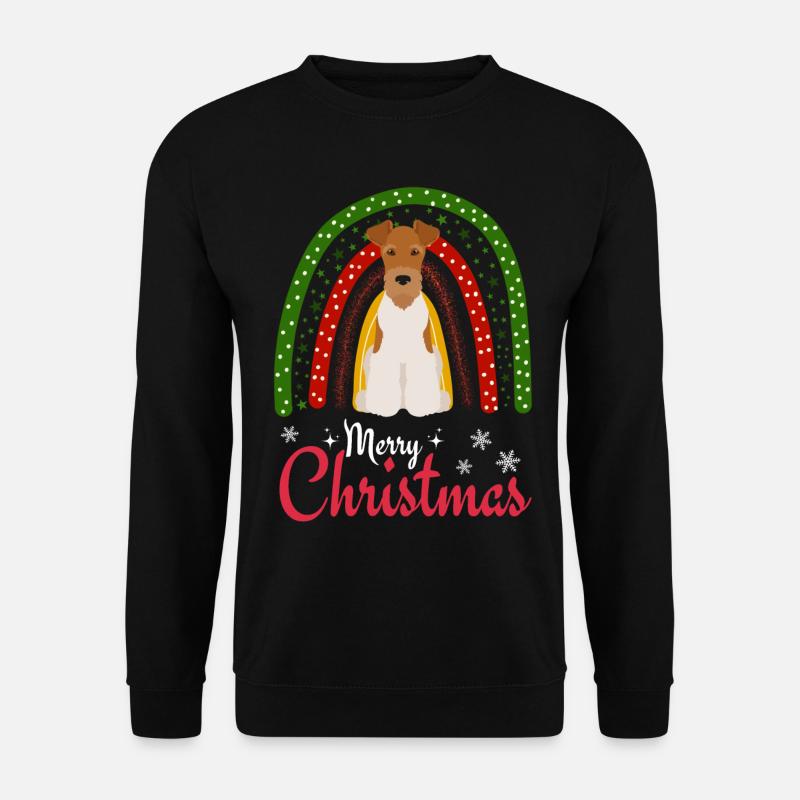 Noël Fox Terrier - Sweat-shirt Unisexe - noir