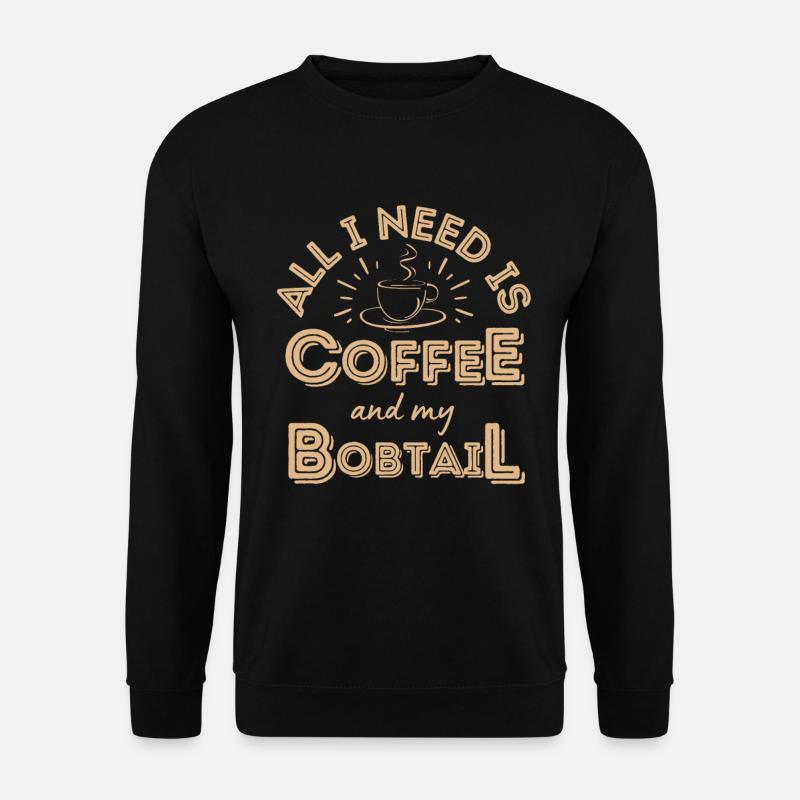 Bobtail Coffee Dog Cafe - Unisex Sweatshirt - black