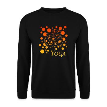 yoga - Unisex Pullover - Schwarz - Vorne - Alina (178cm) & Michal (187cm)