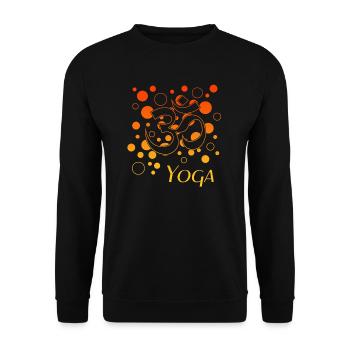 Yoga - Unisex Pullover - Schwarz - Vorne - Alina (178cm) & Michal (187cm)