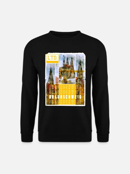 Braunschweig Deutschland Stadt Skyline Heimat - Unisex Pullover - Schwarz