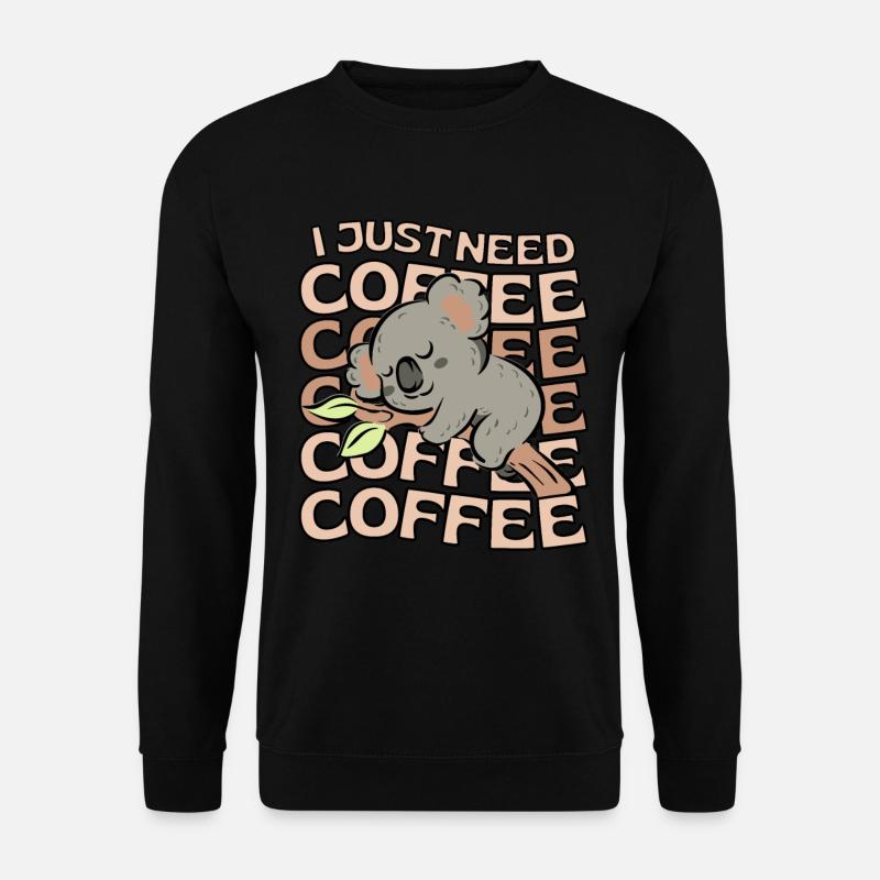 Koala Coffee Koala Cafe - Unisex Sweatshirt - black