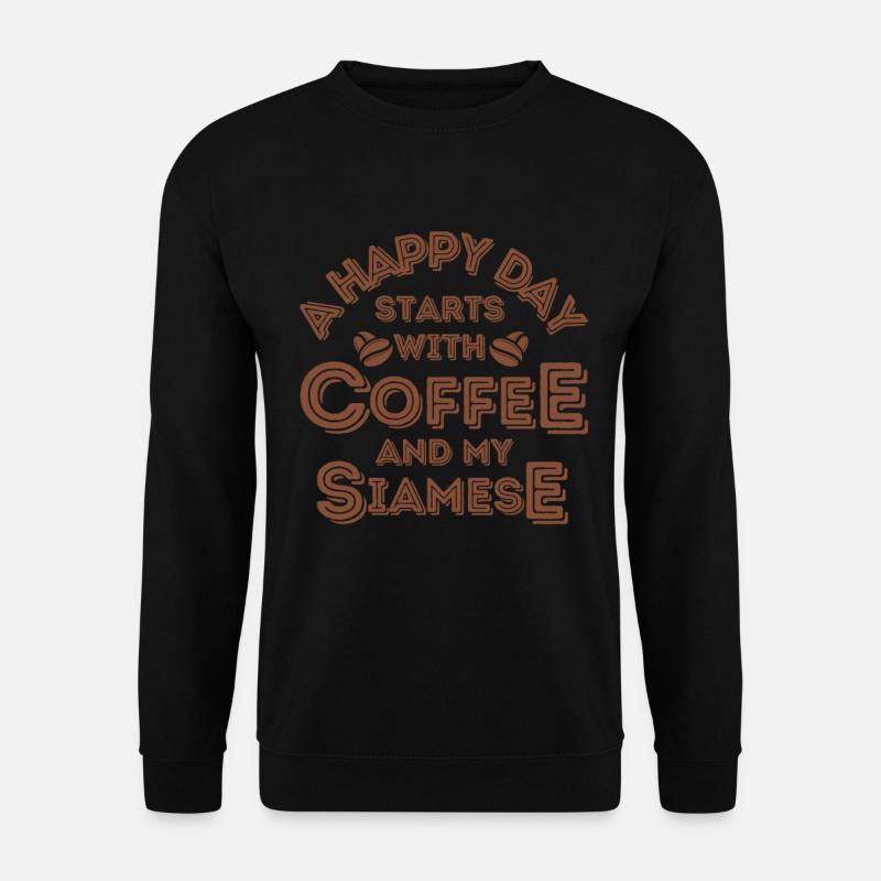 Siam Cat Coffee Cafe - Unisex Sweatshirt - black