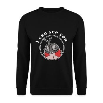 I Can See You - Unisex Pullover - Schwarz - Vorne - Alina (178cm) & Michal (187cm)