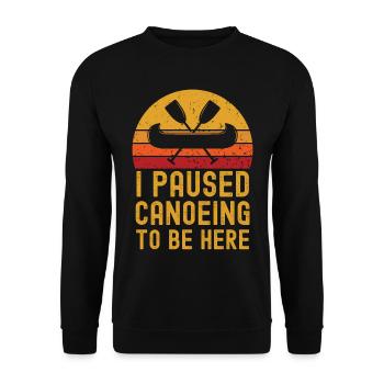 Canoe retro vintage - Unisex Sweatshirt - black - Front - Alina (178cm) & Michal (187cm)