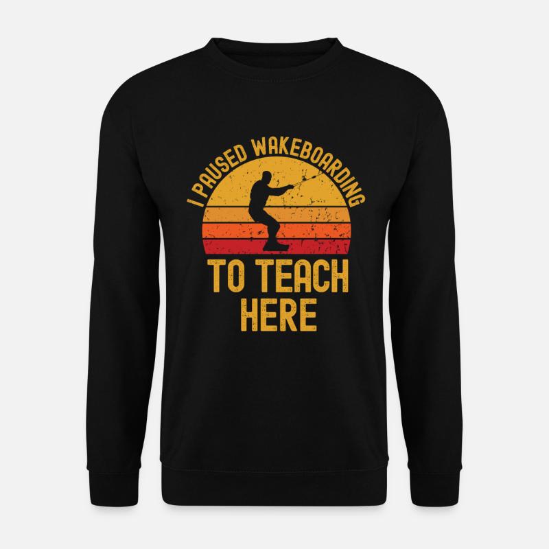 Lehrer Wakeboard retro - Unisex Pullover - Schwarz