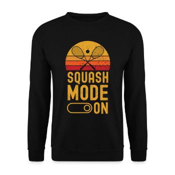 Mode Squash sur rétro vintage - Sweat-shirt Unisexe - noir - Devant - Alina (178cm) & Michal (187cm)