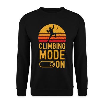 Escalade Mode sur rétro vintage - Sweat-shirt Unisexe - noir - Devant - Alina (178cm) & Michal (187cm)