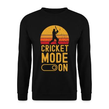 Cricket Mode on retro vintage - Unisex Pullover - Schwarz - Vorne - Alina (178cm) & Michal (187cm)