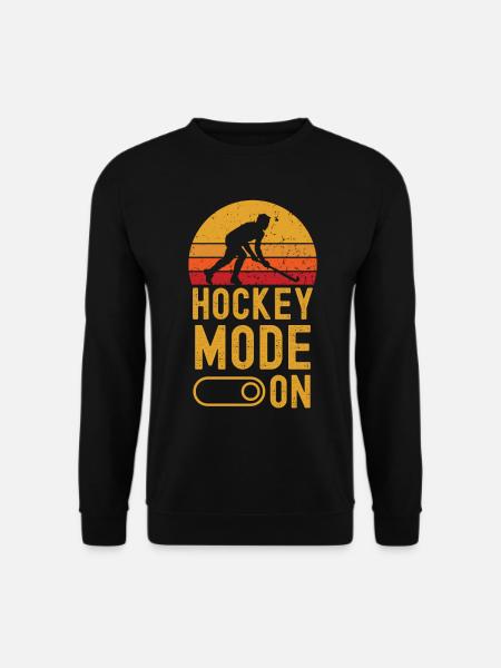 Feldhockey Mode on retro vintage - Unisex Pullover - Schwarz