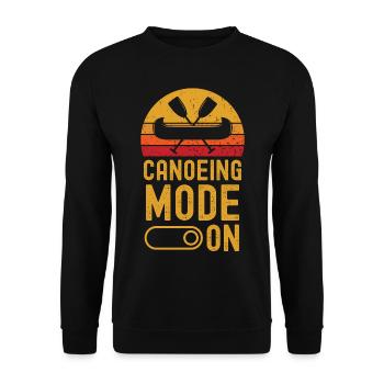 Canoeing Mode on retro vintage - Unisex Sweatshirt - black - Front - Alina (178cm) & Michal (187cm)