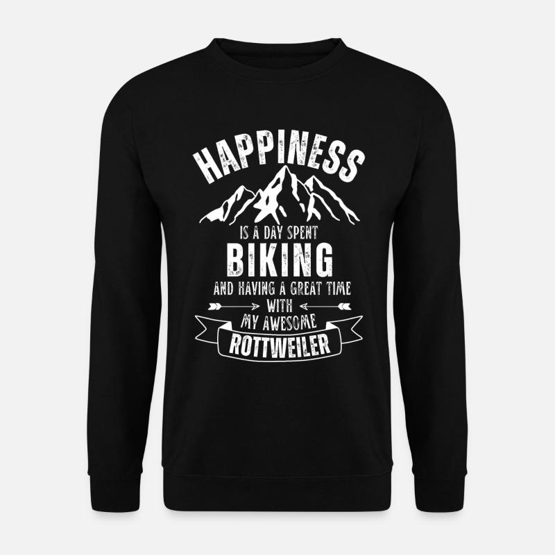Cycling and Rottweilers - Unisex Sweatshirt - black