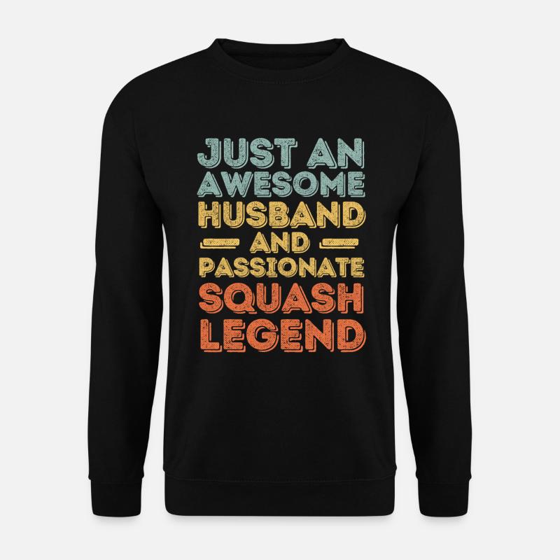 Husband Squash retro - Unisex Sweatshirt - black