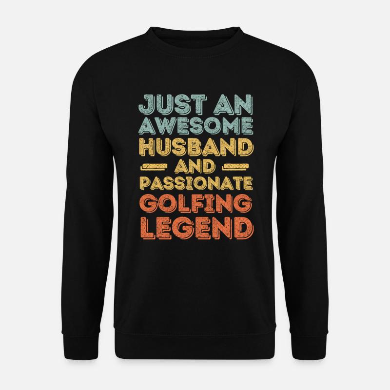 Ehemann Golfen retro - Unisex Pullover - Schwarz