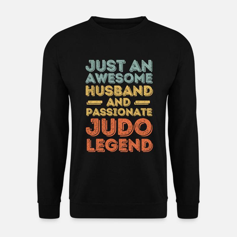 Ehemann Judo Legende Retro - Unisex Pullover - Schwarz