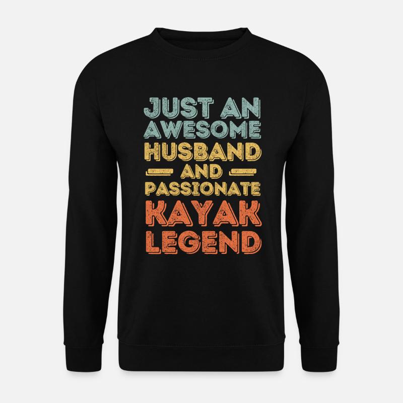 Ehemann Kayak retro - Unisex Pullover - Schwarz