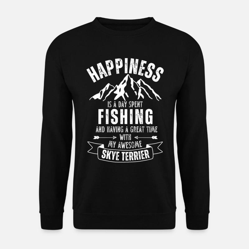 Fishing and Skye Terriers - Unisex Sweatshirt - black