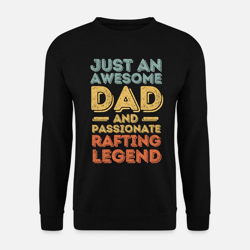 Dad rafting retro - Unisex Sweatshirt - black