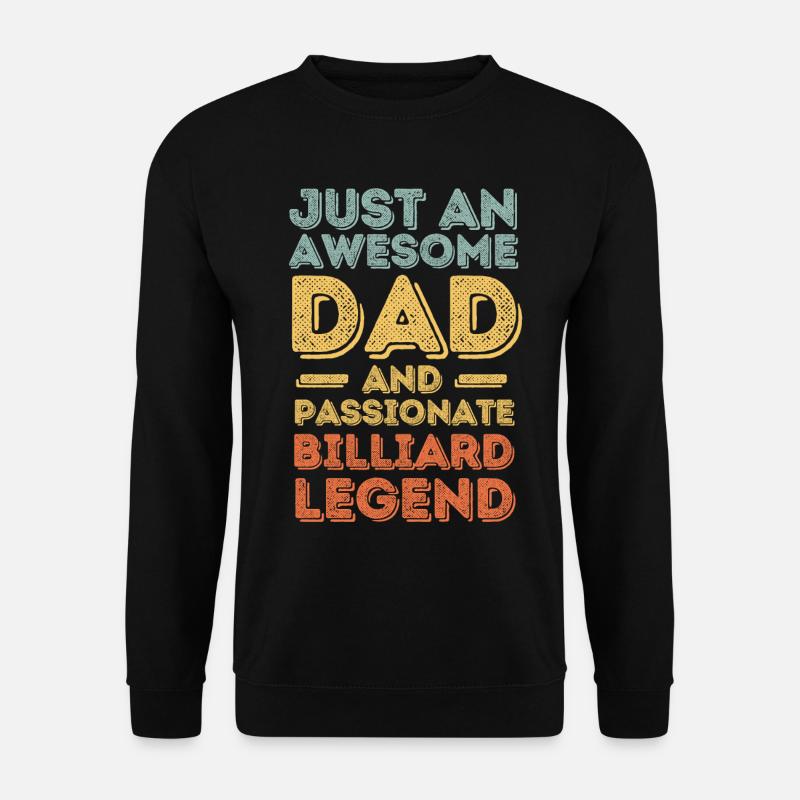 Papa Billiard retro - Unisex Sweatshirt - black