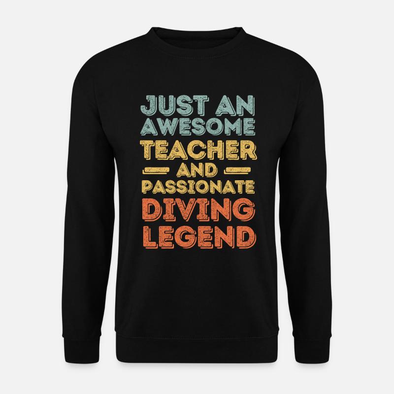 Instructor Diving retro - Unisex Sweatshirt - black