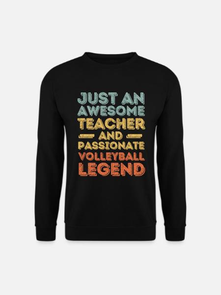 Professeur Volleyball rétro - Sweat-shirt Unisexe - noir