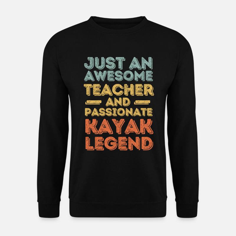Lehrer Kayak retro - Unisex Pullover - Schwarz